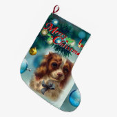 クリスマスストッキング、メリークリスマス ラージクリスマスストッキング (正面 (吊り時))