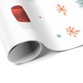 クリスマスストッキング ラッピングペーパー (ロールコーナー)