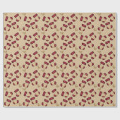 クリスマスストッキング ラッピングペーパー (フラット)