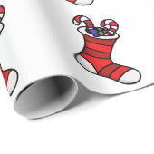 クリスマスストッキング ラッピングペーパー (ロールコーナー)