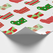 クリスマスストッキング ラッピングペーパー (角)