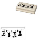 クリスマスストッキング ラバースタンプ (押印)