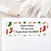 クリスマスストッキング ラベル (インサイチュ)