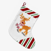 クリスマスストッキング/ルドルフ ラージクリスマスストッキング (正面 (吊り時))