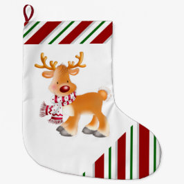 クリスマスストッキング/ルドルフ ラージクリスマスストッキング