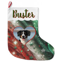 クリスマスストッキング（写真、人物、ペットなど）