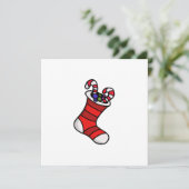 クリスマスストッキング 招待状 (スタンド正面)