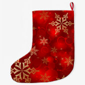 クリスマスストッキング/雪片 ラージクリスマスストッキング (裏面)