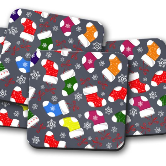 クリスマスストッキング | Christmas Corkコースターセット コースター