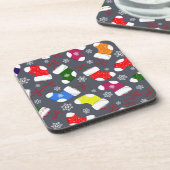 クリスマスストッキング | Christmas Corkコースターセット コースター (左側)