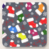 クリスマスストッキング | Christmas Corkコースターセット コースター (正面)