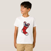クリスマスストッキング Tシャツ (正面フル)
