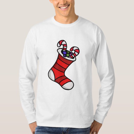 クリスマスストッキング Tシャツ (正面)