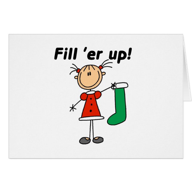 クリスマスストッキングFill 'er Up Tシャツ&ギフト (正面横)