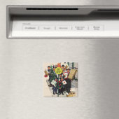 クリスマスストップのバス マグネット (インサイチュ (食洗機))