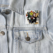 クリスマスストップのバス 缶バッジ (インサイチュ)