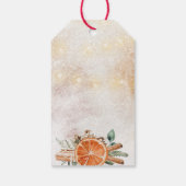 クリスマスストベートップシンメリングポプリのプレゼントラベル ギフトタグ (裏面)