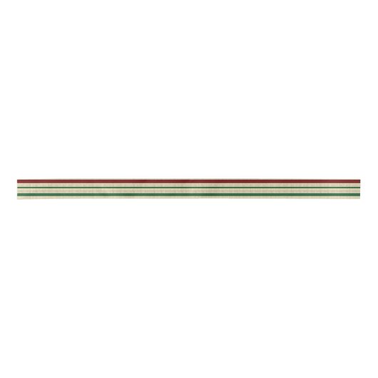 クリスマスストライプの サテンリボン (正面)