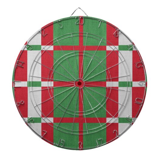 クリスマスストライプの ダーツボード (正面)