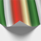 クリスマスストライプの ラッピングペーパー (角)