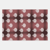 クリスマスストライプオーナメント ラッピングペーパーシート (正面2)