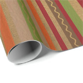 クリスマスストライプデザインラッピング紙 ラッピングペーパー (ロールコーナー)