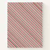 クリスマスストライプノート ノートブック (裏面)