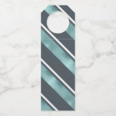 クリスマスストライプパターンティール(緑がかった色)ID862 ボトルネックタグ (裏面)