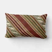 クリスマスストライプパターン枕 ランバークッション (裏面)