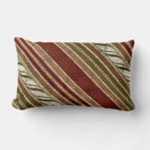 クリスマスストライプパターン枕 ランバークッション (正面)
