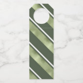 クリスマスストライプパターン緑/白ID862 ボトルネックタグ (裏面)