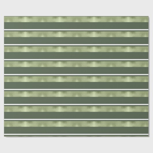 クリスマスストライプパターン緑/白ID862 ラッピングペーパー (フラット)