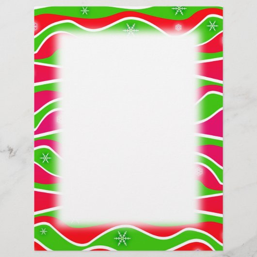 クリスマスストライプホリデーフライヤー チラシ (正面)