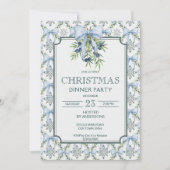 クリスマスストライプレトロパーティー 招待状 (正面)