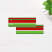 クリスマスストライプ、ギフトラベル (デスク)