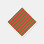 クリスマスストライプ スタンダードカクテルナプキン (角)