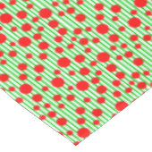 クリスマスストライプ・ドット テーブルクロス (アングル)