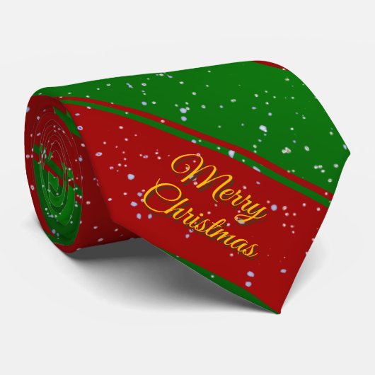 クリスマスストライプ ネクタイ (ロール)