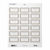 クリスマスストライプ |可愛モダンいアカラフルドレス ラベル (フルシート)