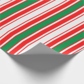 クリスマスストリップクリスマス ラッピングペーパー (角)