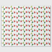 クリスマスストリングライツホリデー ラッピングペーパー (フラット)