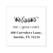 クリスマスストリングライトオーナメント差出人住所 セルフインキングスタンプ (デザイン)