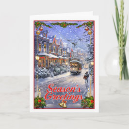 クリスマスストリートカー カード