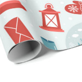 クリスマスストーリーパターンの調整 ラッピングペーパー (ロールコーナー)