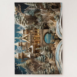 クリスマスストーリーブックキャッスルポップ・アートのアップパズル ジグソーパズル