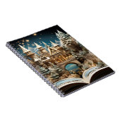 クリスマスストーリーブックキャッスルポップ・アートのアップワンダーランド ノートブック (右側)