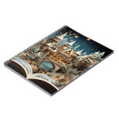 クリスマスストーリーブックキャッスルポップ・アートのアップワンダーランド ノートブック (左側)