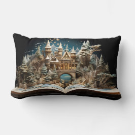クリスマスストーリーブックキャッスルポップ・アートのアップワンダーランド ランバークッション