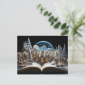 クリスマスストーリーブックスノーグローブビレッジ シーズンポストカード (スタンド正面)