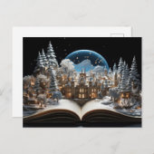 クリスマスストーリーブックスノーグローブビレッジ シーズンポストカード (正面/裏面)